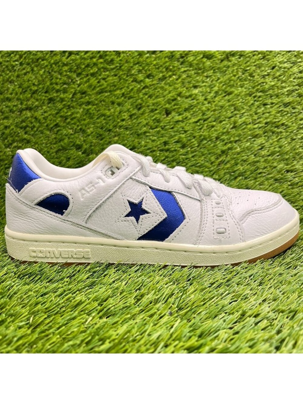 Converse AS-1 Pro OX Womens Size 8 White Blue Athletic Leather Shoes Sneakers